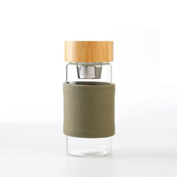 400ml tea infuser with bamboo lid