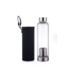 tea infuser high borosilicate glass bottle with pouch cover