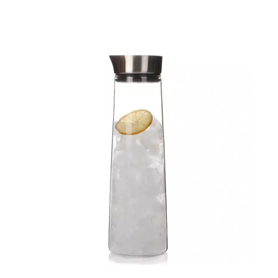 Fruit infuser glass water pitcher 1000ml