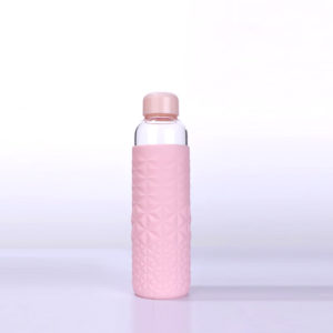 21oz premium water bottle with thick silicone diamond shape sleeve for sports Gym and travel