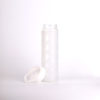 Wide mouth glass tumbler with straw protective sleeve leakproof for sports 2