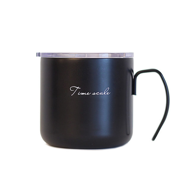 Logo printing stainless steel drinking coffee mug with handle 10oz